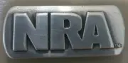 Rectangle National Rifle Association Concho with Screws
