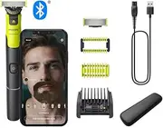 Philips OneBlade 360 Authentic Face&Body Connected Electric Shaver, Beard Trimmer, Body Groomer, 360 Blade, Original Blade, 5-in-1 Adjustable Comb, Body Kit, Storage Bag, QP4631/65