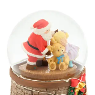 【哈比屋音樂盒】聖誕系列 聖誕老公公的驚喜 水晶球音樂盒