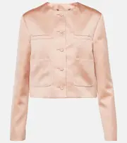[Altuzarra] Altuzarra Bernadette satin blazer AU 14 pink