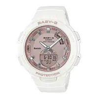 在飛比找森森購物網優惠-【CASIO 卡西歐】BABY-G藍牙休閒雙顯錶 樹脂錶帶 