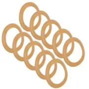 10pcs Rubber Replacement Air Compressor Pump Piston Ring Oil-Less Spare Part Set