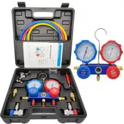 1BOX Kit Set Air Conditioning Pressure Manifold Gauge Hose Adapter PressureGauge