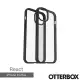 【OtterBox】iPhone 15 Plus 6.7吋 React 輕透防摔殼(黑透)
