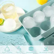 Ice Cube Tray with Ice Tong and Organizer Easy Release Ice Ball Mold -