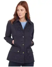 Henry Sartorial x Barbour Women Beadnell Quilted Jacket Navy