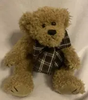 Teddy Bear Unipak Stuffed Light Brown Plush Poseable Arms And Legs 9”