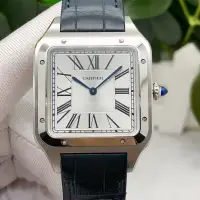 在飛比找蝦皮購物優惠-手錶瑞士男士山度士系列手動機械男表腕錶WSSA0032銀盤皮
