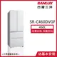 【SANLUX台灣三洋】460公升一級能效變頻對開四門冰箱琉璃白 SR-C460DVGF_廠商直送