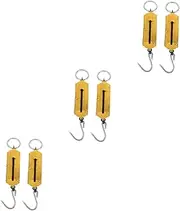 NOLITOY 3sets Travel Scale 12kg Hanging Spring Scale Hook Easy to Use for Luggage Fishing Weight 2pcs*3