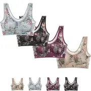 [Generic] Evylady Ice Silk Bra, Evylady Bras, Soft Silks Lace Everyday Comfort Bras, Ice Silk Lace Cooling Comfort Bra for Senior