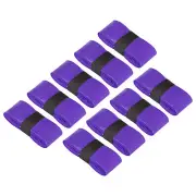 9 Pack Tennis Racket Grip Tape with Hole PU 43.3" Absorb Sweat Purple