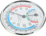 POPETPOP Thermometer Hygrometer Accurate Wall Humidity Sensor for and Patio No Battery Needed Automatic Calibration Durable Design