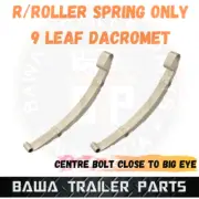 2 x 9 Leaf Rocker Springs 60mm Wide Trailer Suspension Center Bolt close Big Eye