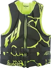 Fly Racing Unisex-Adult Neoprene Vest Black/Green X-Small