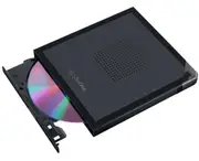 ASUS ZenDrive (SDRW-08V1M-U) V1M external DVD drive and writer with built-in cable-storage design, USB-C® interface, compatible with Windows 11 and macOS, M-DISC support, comprehensive backup solutions included
