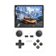 POWKIDDY X35S 16+128G 3.5-inch IPS Screen Handheld Game Console Linux System Built-in 8000 Games Support HD TV Output Du