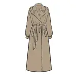 2024春秋新款韓版女裝中長款時尚大衣時尚寬鬆雙排扣氣質風衣外套
