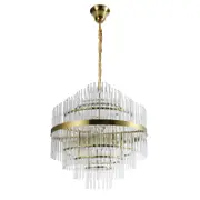 Vencha Chloe Crystal Pendant Light - Gold