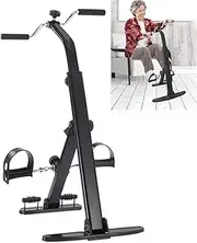 Pedal Exerciser Medical Peddler for Leg Arm and Knee Recovery Exercise with LCD Monitor & Massage Roller,Fitness Rehab Gym Equipment for Seniors, Elderly,Patient