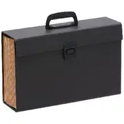 Keji Expanding File Foolscap 19 Pocket Black