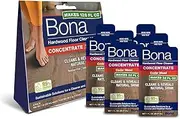 Bona Hardwood Floor Cleaner Concentrate, Cedar Wood Scent, 1 fl oz, Pack of 4 (Makes 128 fl oz) - Residue-Free Floor Cleaning Concentrate Spray Mop and Spray Bottle Refill - For Wood Floors