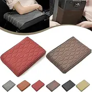 ERQIONGLYW Memory Cotton Car Armrest Box Pad(Universal Style), Sponge Car Armrest Box Pad, Soft Waterproof Leather Car Armrest Box Pad Car Interior Accessory,2pcs b
