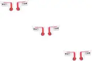 LIFKICH 3pairs Mobile Game Controller Transparent Phone Buttons Aim Key Joystick Shooter Stable Design for Enhanced Higher Scores White and Red