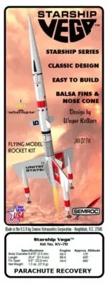 Flying Model Rocket Kit - Semroc 'Starship Vega'