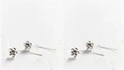 Urban Outfitters Women's Blossom Flower Threader Earrings Antique Silver NWT 45