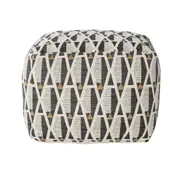 Waterloo Geo Square Pouf