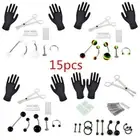 Professional Piercing Navel Tool Kit Belly Ring Tongue Nose Body Studs Earring