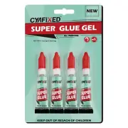 Super Glue Gel, All-Purpose Superglue, Cyanoacrylate Instant Adhesive for Plasti