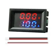 M6120 DC6-120V Red+Blue Display Voltmeter Ammeter Power Meter 10A 50A 100A