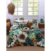 MM Linen Flowerfield Quilt Cover w/ Pillowcases Bedding Home/Room Set Green