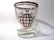 WORLD BY SHOTGLASS GLOBE SHOT GLASS SHOTGLASS
