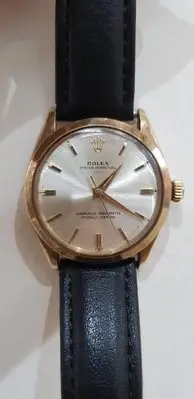 在飛比找Yahoo!奇摩拍賣優惠-勞力士 Rolex vintage 1002 14k 金錶 