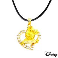 在飛比找PChome24h購物優惠-Disney迪士尼金飾 愛心美妮黃金墜子 送項鍊