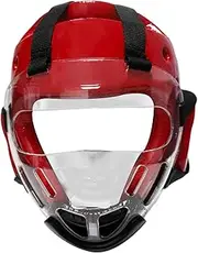 Boxing Face Shield,Fighting Face Protector | Clear Karate Headgear for Sparring Partner, Karate Training Facial Protective Gear