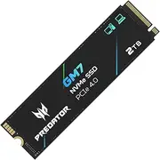 Acer Predator GM7 2TB SSD: M.2 2280 PCIe Gen 4 x4 NVMe 2.0, Read Speed Up to 7400 MB/s, Internal PC Solid State Drive for Laptop, Desktop and PS5 - BL.9BWWR.119