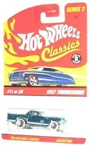 Classics Series 2 -#11 1957 Thunderbird Spectraflame Teal Collectible Collector Car Mattel Hot Wheels 1:64 Scale