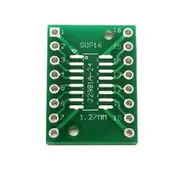 100Pcs/Lot TSSOP16 SSOP16 SOP16 to DIP16 fer Board DIP Pin Board Pitch Adapter PCB green