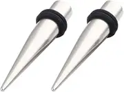 [Decentraland] Stainless Steel Ear Gauge Taper Stretching and Single Flare Plugs Flesh Tunnel Kit 1.6mm (14g) Steel Tapers & Steel Tunnels Tunnels Ear Stretching Kit Gauges Gauging Plugs