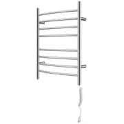 HEATGENE R6441 Towel Warmer 8 Bar Plug In Curved Bath Robe Heater for Bathroom