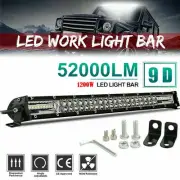 20'' 80W Led Light Bar Dual Row Spot Flood Combo Work UTE Truck SUV ATV 20inch