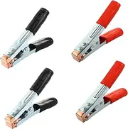 CHILDWEET Car Battery Jump Starter Clips 4pcs Alligator Clamp Heavy Duty Durable
