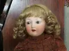 SIZE 6 SARA WIG MOHAIR SYNTHETIC ASH BLONDE HAND TIED MODERN ANTIQUE DOLL