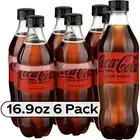 Coca Cola Zero Sugar 6 Pack 16.9oz Bottle Zero Calorie Soda Rare Limited Edition