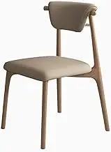 Chair Solid Wood Dining Chair Back Chair Style Simple Stool for Dining Rooms and Offices Mid-Century Modern 50D X 48W X 82H CM Office Chair