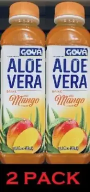 2x GOYA Aloe Vera MANGO Drink 16.9 oz Bottle - 2 PACK